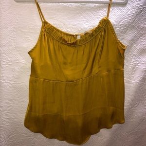 Free People Intimately Yellow Silk Tank Top